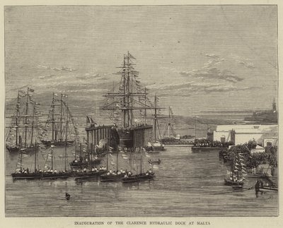 Einweihung des Clarence Hydraulic Dock in Malta von Joseph Nash