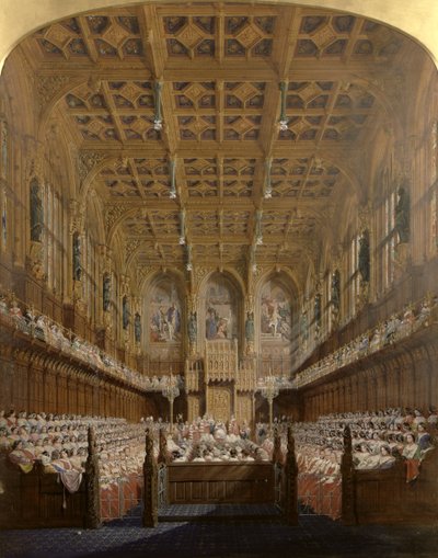 Königin Victoria im House of Lords von Joseph Nash
