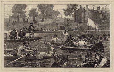 Samstagnachmittag in Hampton Court von Joseph Nash
