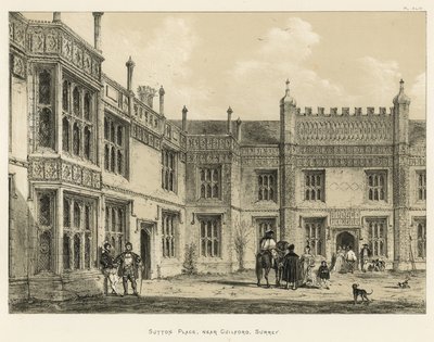 Sutton Place, in der Nähe von Guilford, Surrey von Joseph Nash
