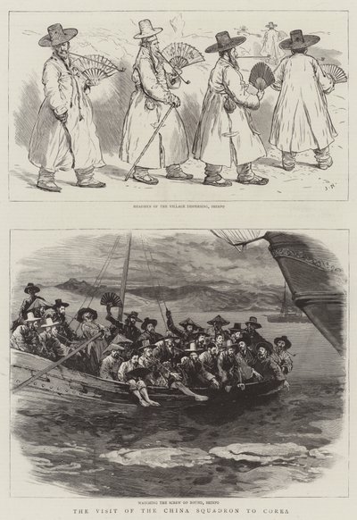 Der Besuch des China-Geschwaders in Korea von Joseph Nash