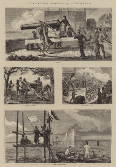 Die Freiwillige Artillerie in Shoeburyness von Joseph Nash