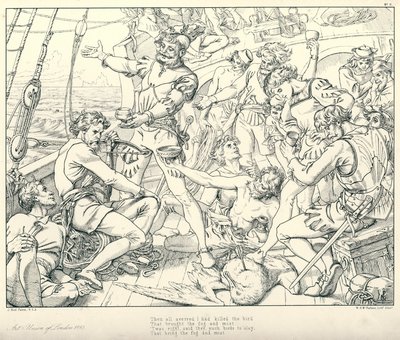 Illustration zu Coleridges Rime of The Ancient Mariner von Joseph Noel (after) Paton