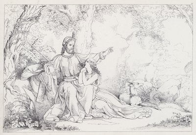 Shakespeares Der Sturm, Akt I, Szene 2 von Joseph Noel after Paton