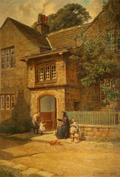Die Veranda, Spensers Cottage, Hurstwood von Joseph Ogden