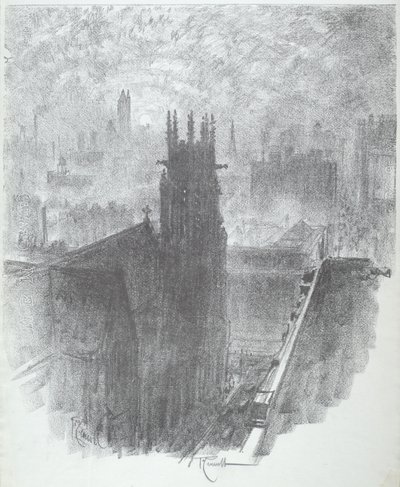 Christ Church, St. Louis, 1919 von Joseph Pennell