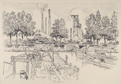 Kohleminen, Monceau, Frankreich von Joseph Pennell