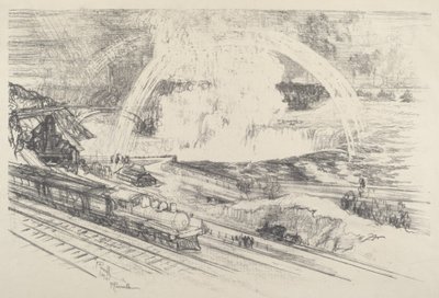 Falls Station, Niagara, 1910 von Joseph Pennell
