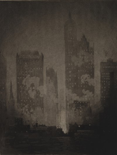 Von der Cortlandt Street Fähre von Joseph Pennell