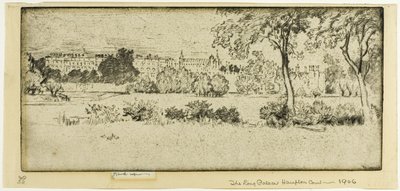 Hampton Court, der Lange Palast von Joseph Pennell