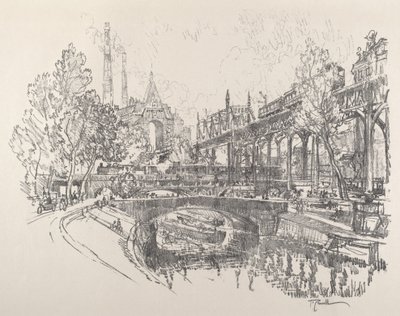 Landwehrkanal, Berlin von Joseph Pennell