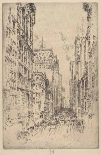 Lower Broadway von Joseph Pennell