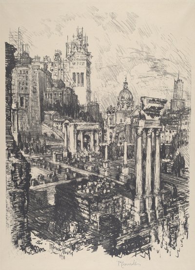 Alt und Neu Rom, Viktor-Emanuel-Denkmal von Joseph Pennell