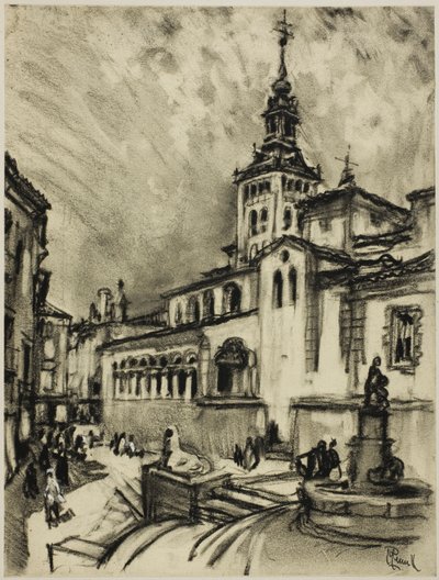 San Martín, Segovia von Joseph Pennell