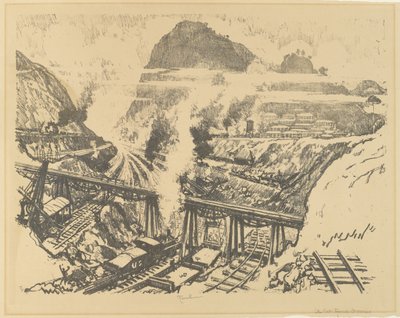 Der Schnitt bei Paraiso von Joseph Pennell