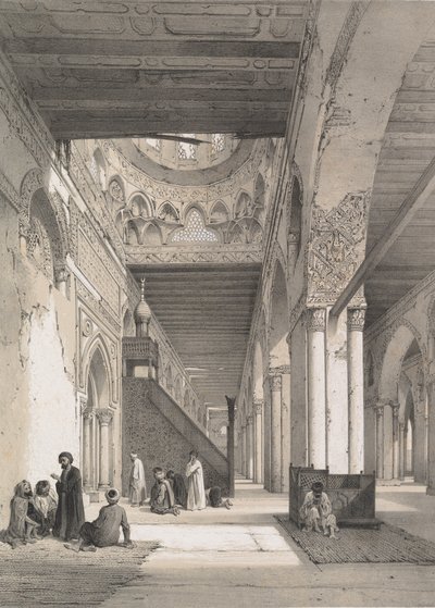 12. Innenansicht, Moschee von Ibn Tulun, 1843 von Joseph Philibert Girault De Prangey