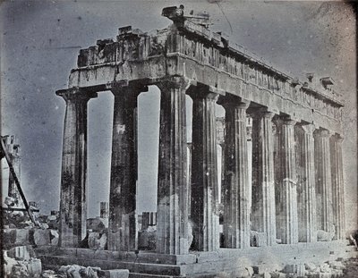 Fassade und Nordkolonnade des Parthenon auf der Akropolis, Athen von Joseph Philibert Girault De Prangey