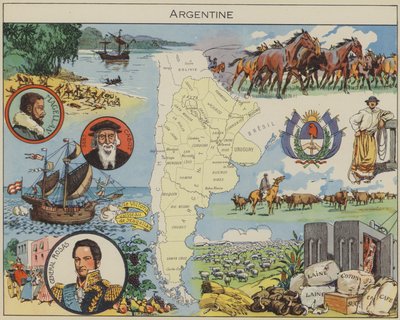 Argentinien von Joseph Porphyre Pinchon