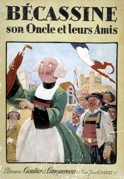 Buchcover „Becassine, ihr Onkel und ihre Freunde“, Ausgaben Gautier Langereau (1926) von Joseph Porphyre Pinchon