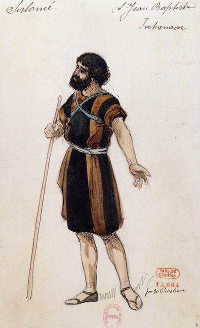Giovanni Battista für Salome, von Richard Strauss, aufgeführt an der Oper Garnier in Paris, 3. Mai von Joseph Porphyre Pinchon