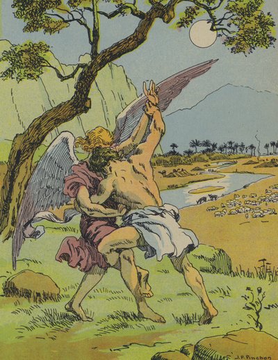 Jakob kämpft mit dem Engel von Joseph Porphyre Pinchon