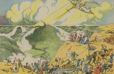 Moses überquert das Rote Meer von Joseph Porphyre Pinchon