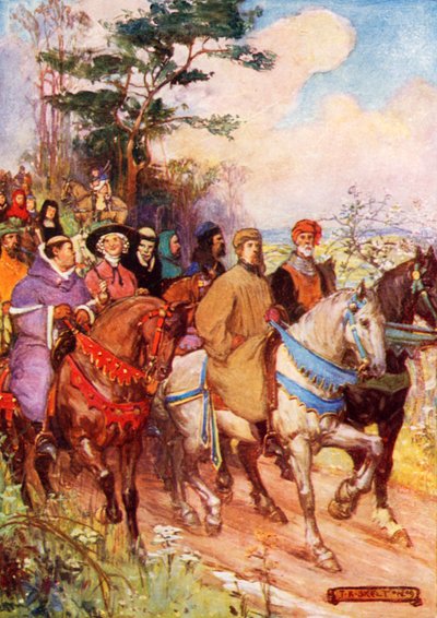 Chaucers Pilger, geführt von ihm selbst von Joseph Ratcliffe Skelton
