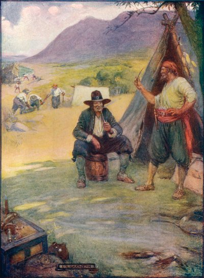 Wo jetzt die große Stadt Kapstadt steht, errichteten sie ihre Zelte und Hütten, ca. 1908, ca. 1920 von Joseph Ratcliffe Skelton