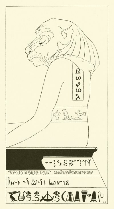 Weiser Baviaan, der hundeköpfige Pavian von Joseph Rudyard (after) Kipling