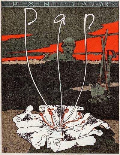 Kunst. Pan, Zeitschrift im Jugendstil. Plakat von Joseph Sattler, Deutschland, um 1895 von Joseph Sattler