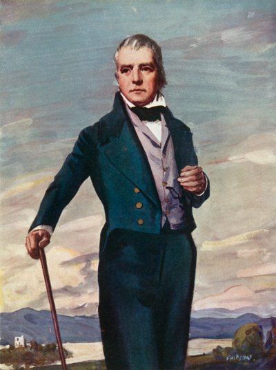 Sir Walter Scott, 1771-1832 von Joseph Simpson