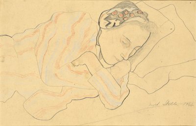Porträt von Clara Fasano von Joseph Stella