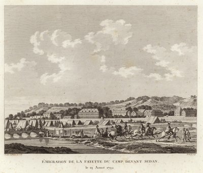 Der Marquis de Lafayette flieht aus dem Lager bei Sedan von Joseph Swebach Desfontaines
