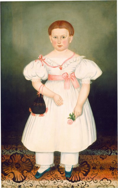 Mädchen mit Retikül und Rose, um 1840 von Joseph Whiting Stock