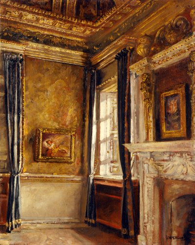 Blaues Samtzimmer - Ecke der Träume, Chiswick House von Joseph Williams Topham Vinall