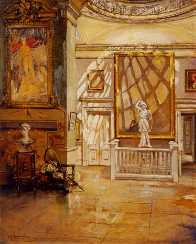 Nordvorzimmer aus dem Grünen Samtzimmer, Chiswick House von Joseph Williams Topham Vinall