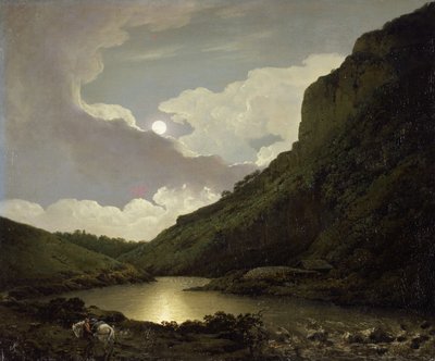 Matlock Tor bei Mondlicht, ca. 1777-80 von Joseph Wright of Derby