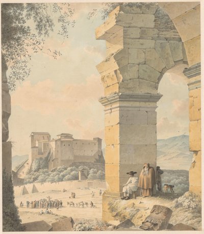 Kolosseum und Santi Quattro Coronati von Josephus Augustus Knip