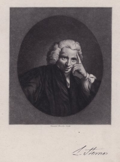 Laurence Sterne, irischer Schriftsteller und Geistlicher, Autor von Tristram Shandy von Joshua (after) Reynolds