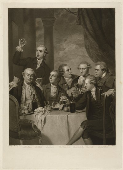 Die Dilettanti-Gesellschaft, graviert von Charles Turner von Joshua (after) Reynolds