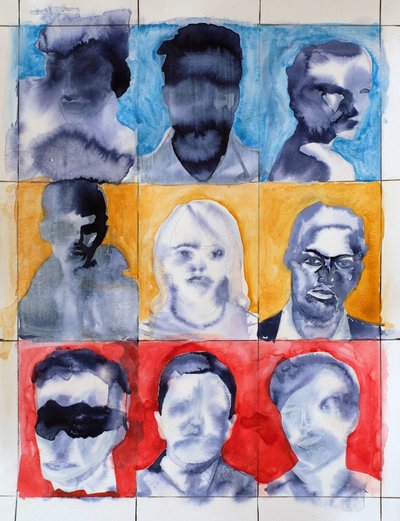 Abstrakte Gesichter Sammlung von Joshua Hoskins