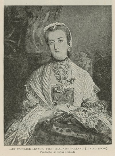 Lady Caroline Lennox, Erste Baronin Holland von Joshua Reynolds