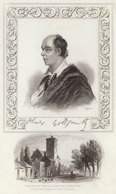 Porträt von Oliver Goldsmith von Joshua Reynolds