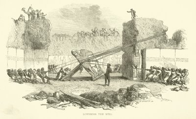 Das Herablassen des Stiers von Josiah Wood Whymper