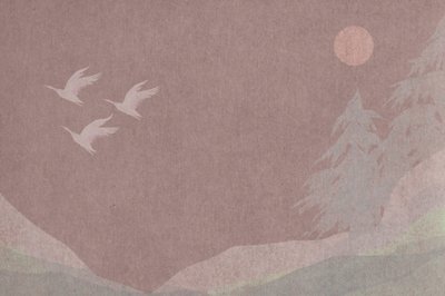 Vögel über Waldmond von Josie George