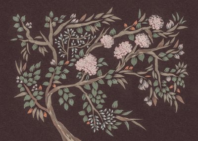 Rosa Blühender Baum von Josie George