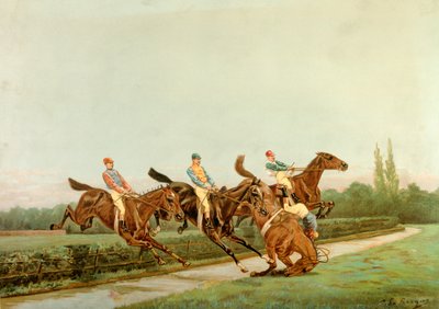 Pferde und Jockeys, 20. Jahrhundert von Josse Photo