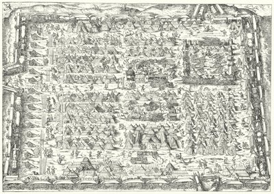 Militärlager im 16. Jahrhundert von Jost (after) Amman