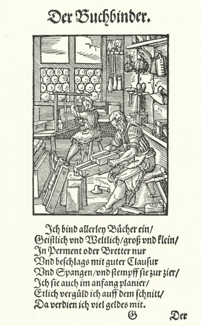 Der Buchbinder von Jost (after) Amman