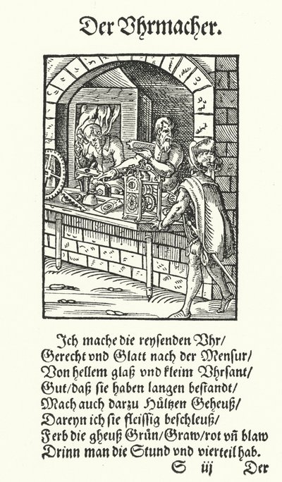 Der Uhrmacher von Jost (after) Amman